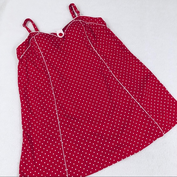 Catalina Other - CATALINA Suddenly Slimming Red Dot Swimsuit Dress